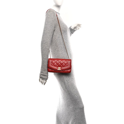 Chanel Lambskin Quilted Small Single Flap Red 2 of 10