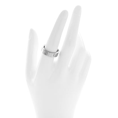 Cartier 18K White Gold 6mm LOVE Ring 58 8.25 2 of 4