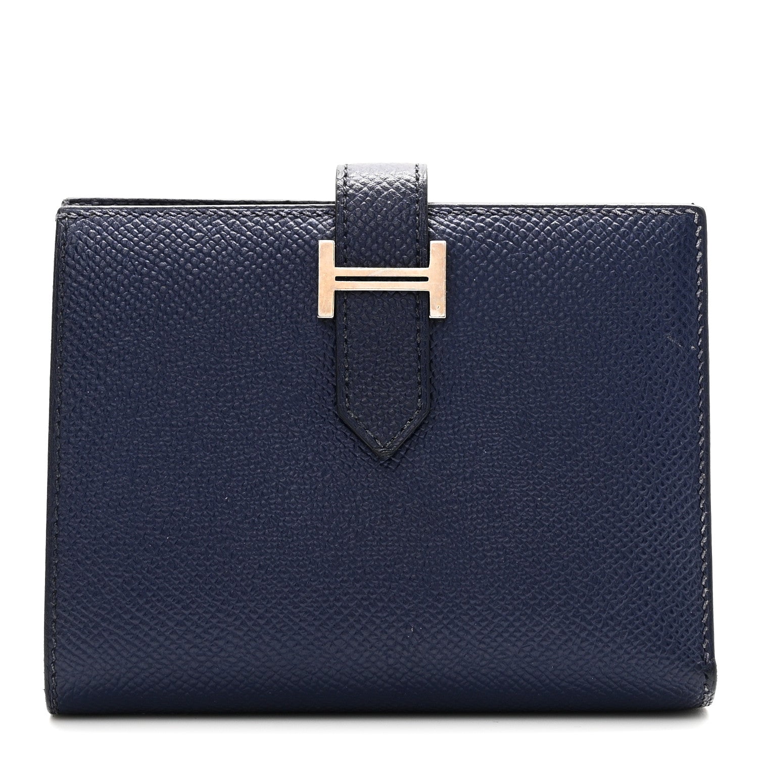 Hermes Epsom Bearn Compact Wallet Bleu Saphir 1 of 8