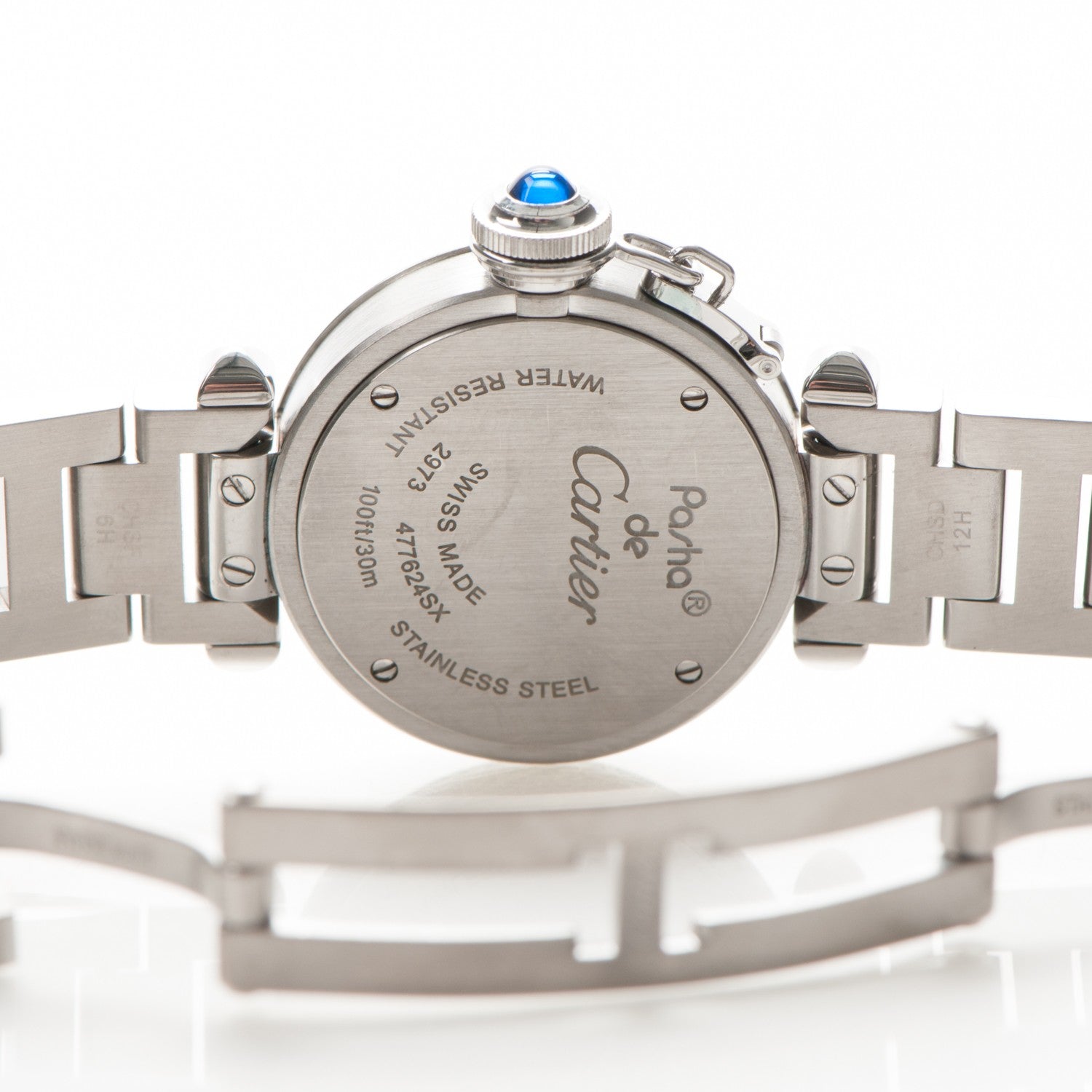 Cartier Stainless Steel 27mm Miss Pasha Quartz Watch Silver 5 of 8