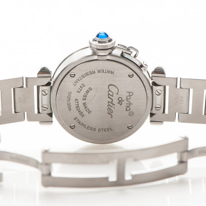 Cartier Stainless Steel 27mm Miss Pasha Quartz Watch Silver 5 of 8