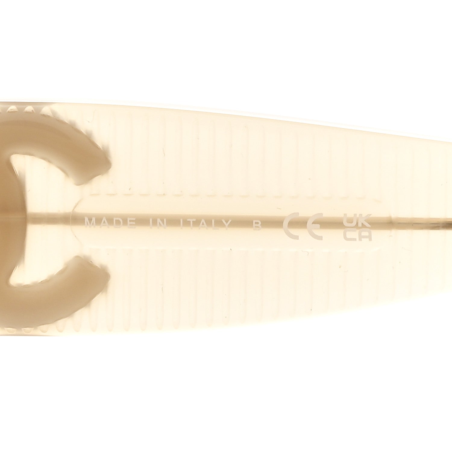 Chanel Acetate Rectangle Sunglasses 5493 Light Yellow Light Yellow 6 of 8