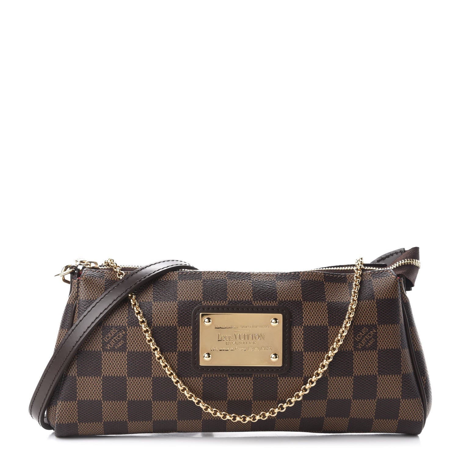 Louis Vuitton Damier Ebene Eva Clutch 1 of 10