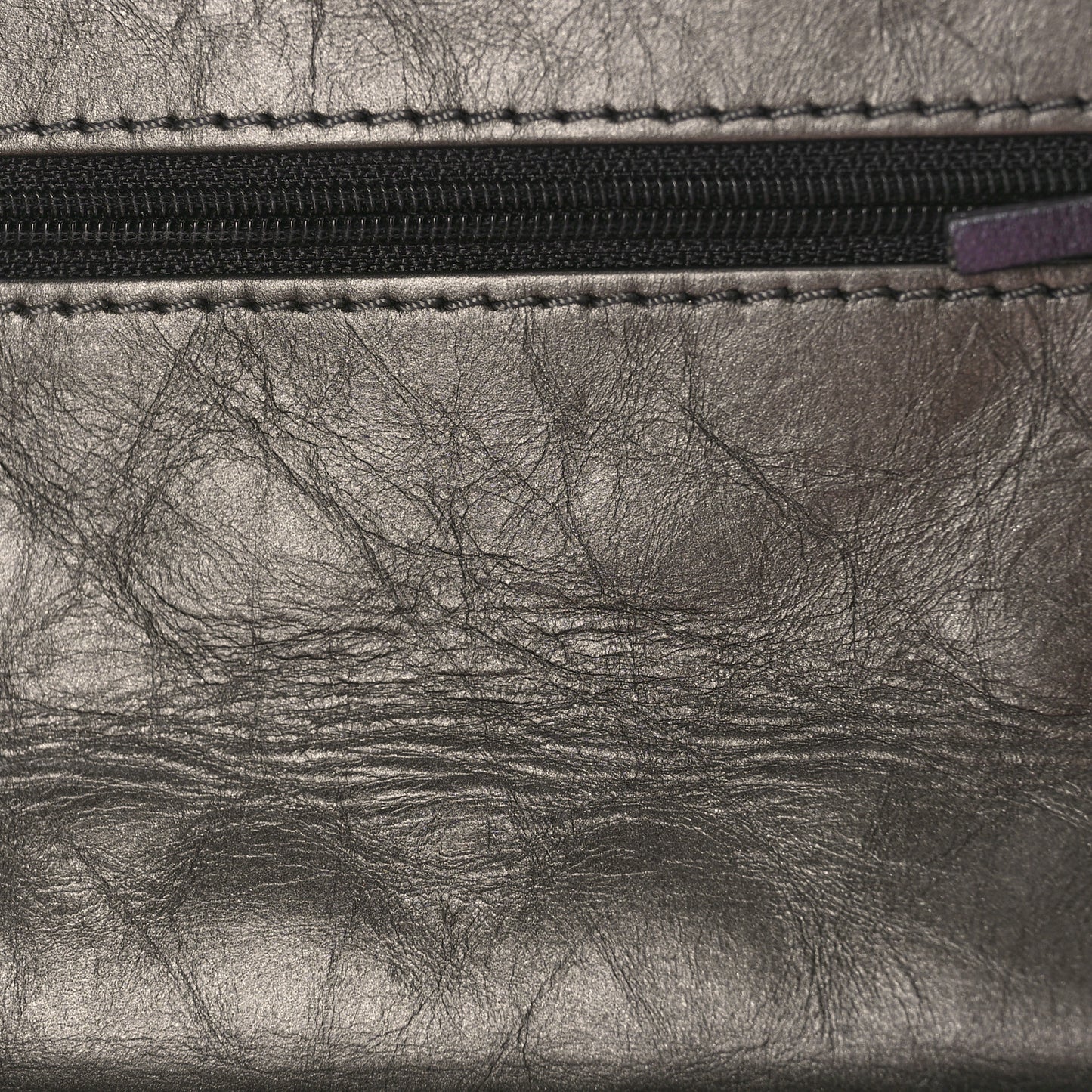 Aged Calfskin Quilted 2.55 Reissue Mini Flap Dark Silver