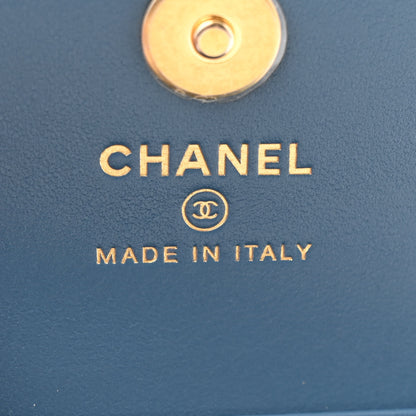 Chanel Denim Quilted Flap Mini Crossbody Blue 6 of 13