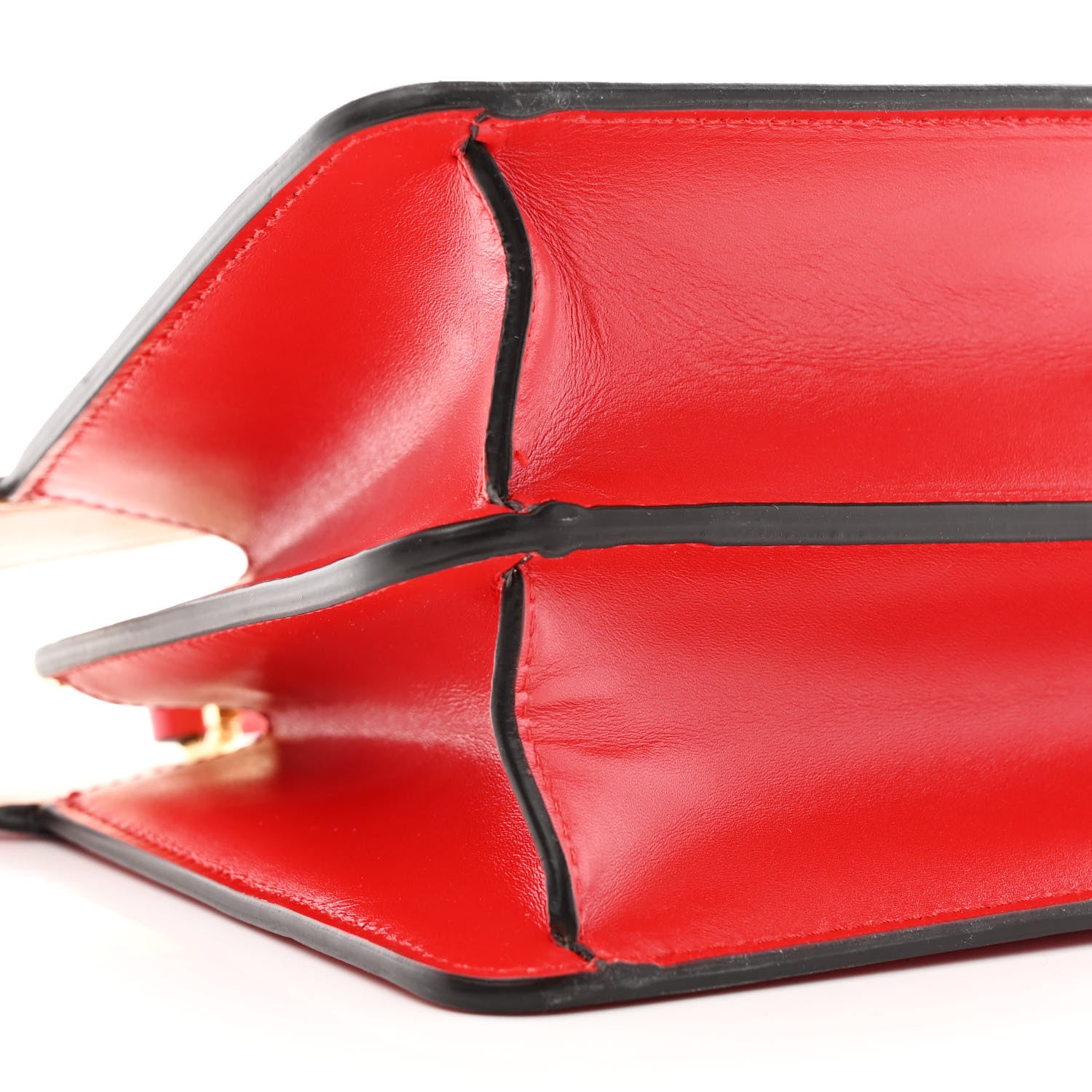 Fendi Vitello King Luxor Shiny Nappa Medium Peekaboo I SEE U East West Satchel Fuoco Light Rose 11 of 12