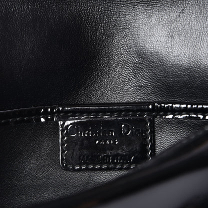 Christian Dior Patent Cannage Lady Dior Convertible Clutch Black 6 of 7