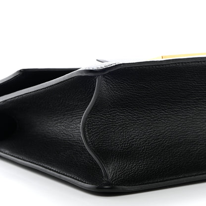 Tom Ford Shiny Goatskin Medium 001 Top Handle Bag Black 7 of 13