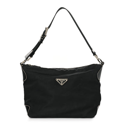 Prada Tessuto Nylon Vitello Hobo Black 1 of 11