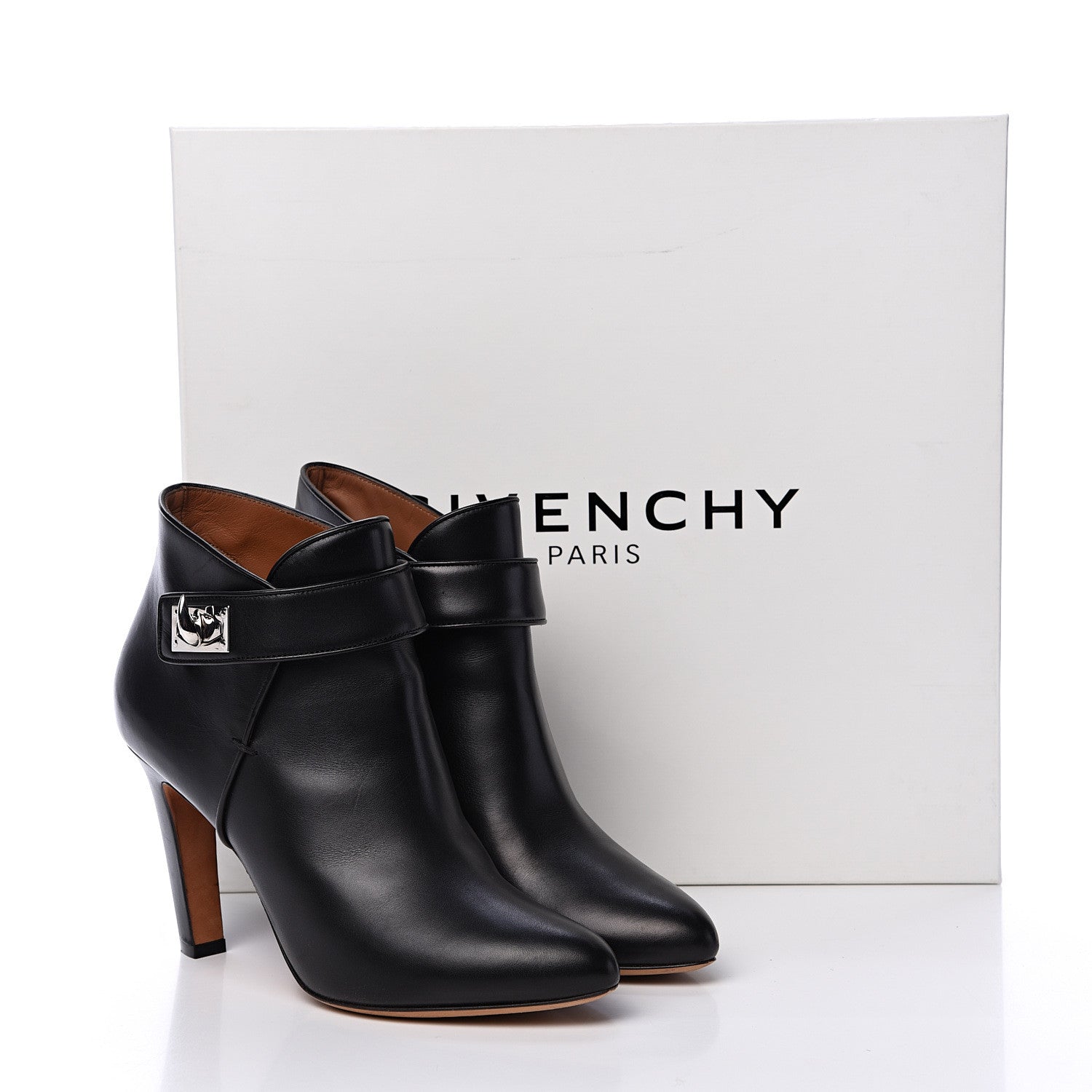 Givenchy Calfskin Shark Ankle Boot 38 Black 13 of 13