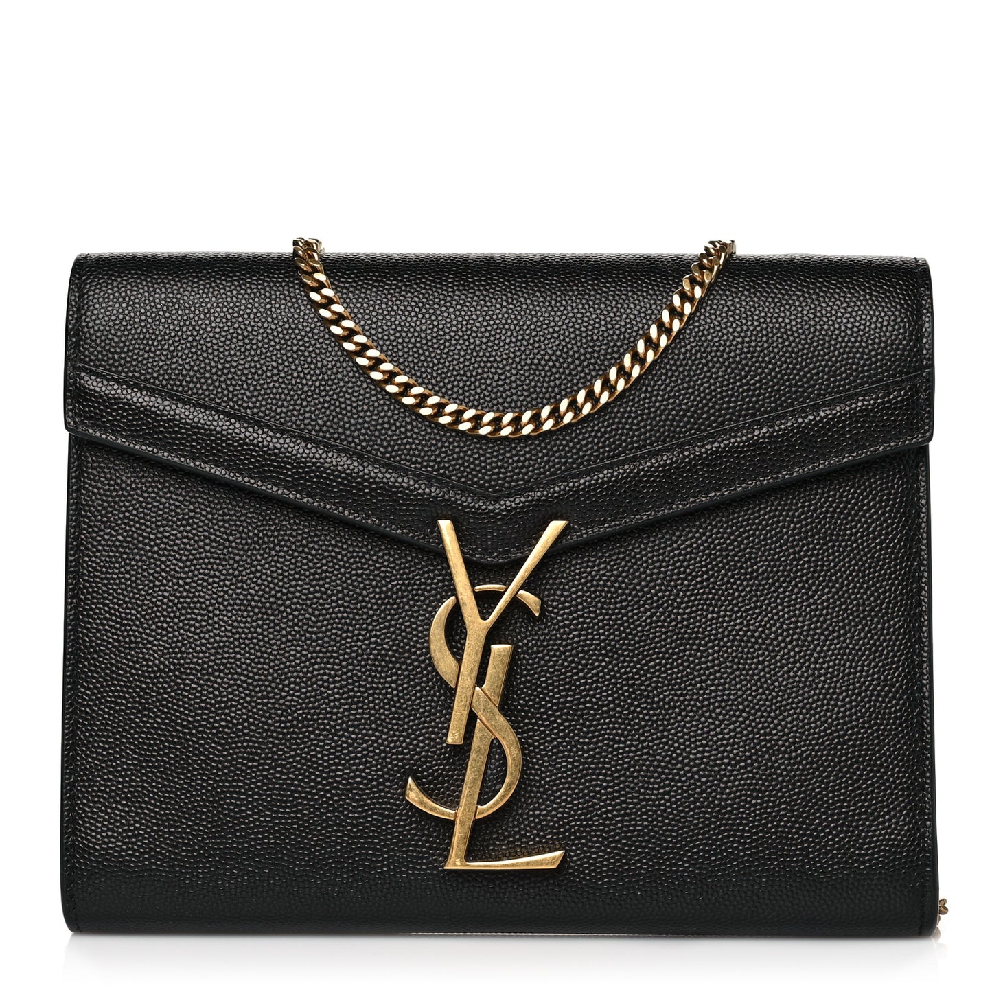 Grain De Poudre Monogram Cassandra Chain Wallet Black