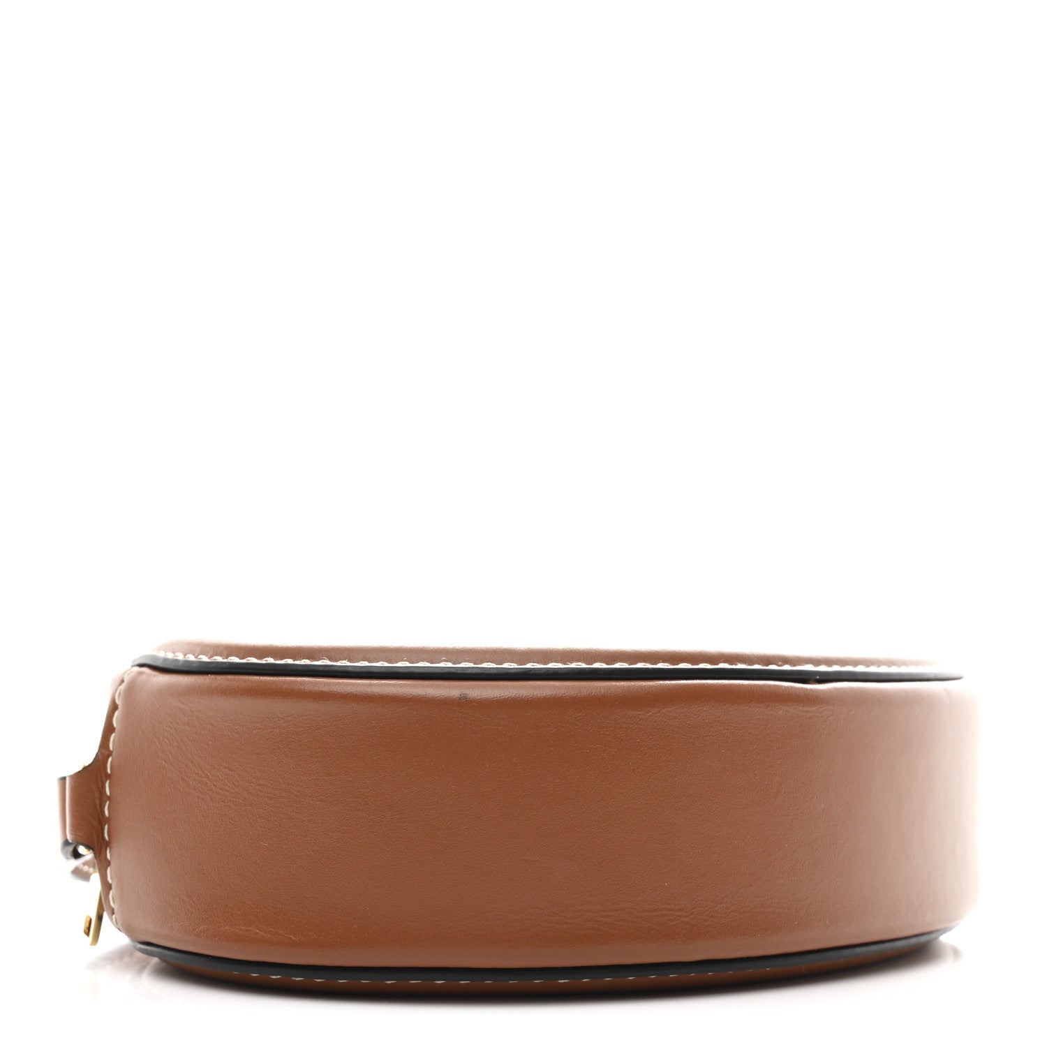 Celine Smooth Calfskin Cuir Small Triomphe Oval Crossbody Purse Tan 4 of 11