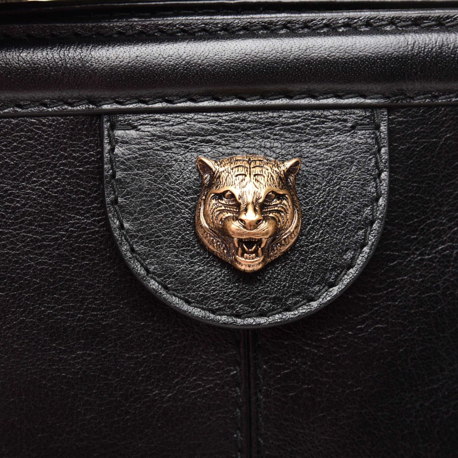 Gucci Calfskin XL Re(Belle) Top Handle Bag Black 7 of 10