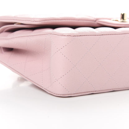 Chanel Caviar Quilted Medium Double Flap Light Pink 9 of 11
