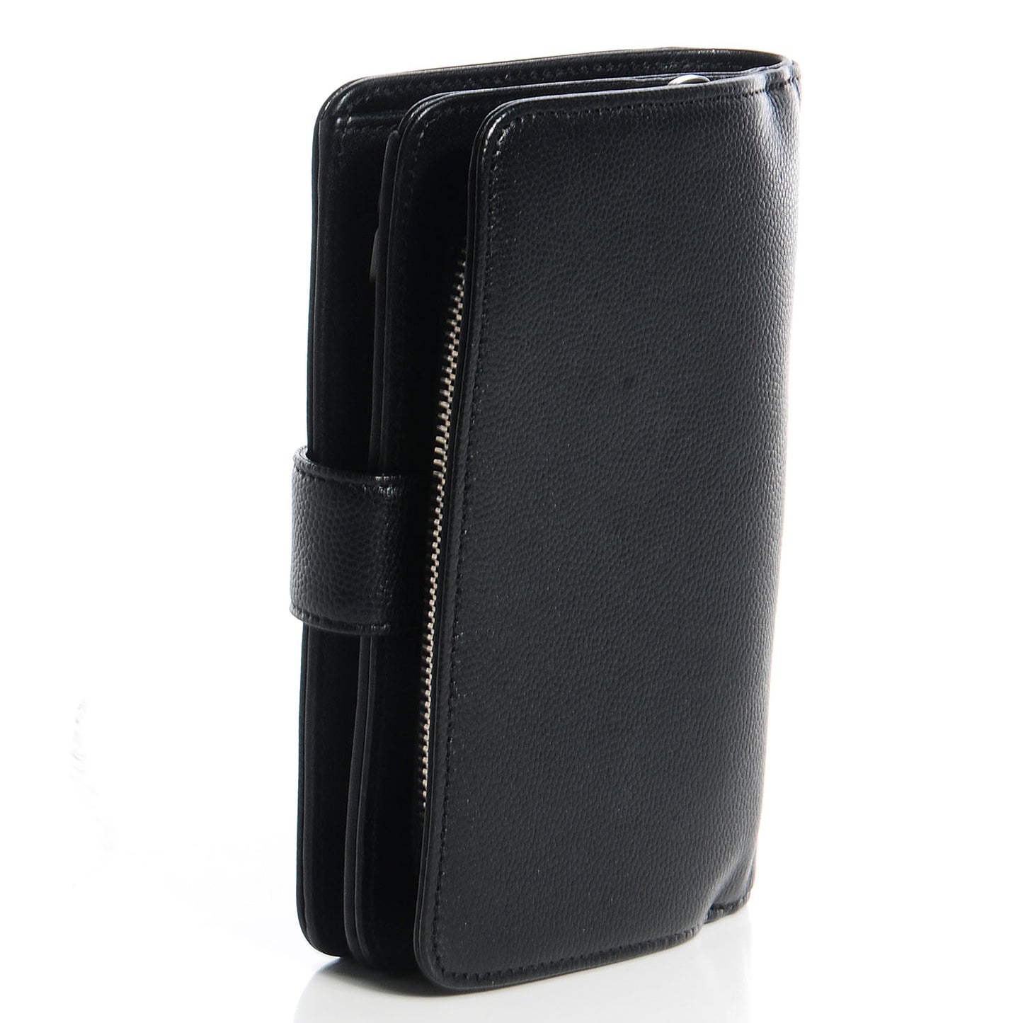 Caviar Sevruga L-Zip Pocket Wallet Black