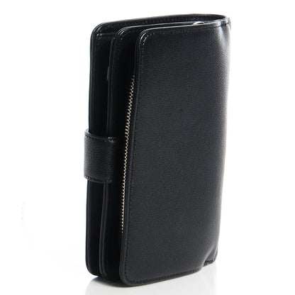 Chanel Caviar Sevruga L-Zip Pocket Wallet Black 3 of 9
