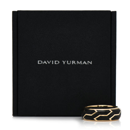 David Yurman 18K Yellow Gold Forged Carbon Band Ring 65 11 5 of 5