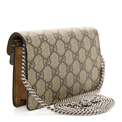 Gucci GG Supreme Monogram Super Mini Dionysus Shoulder Bag Taupe 3 of 11