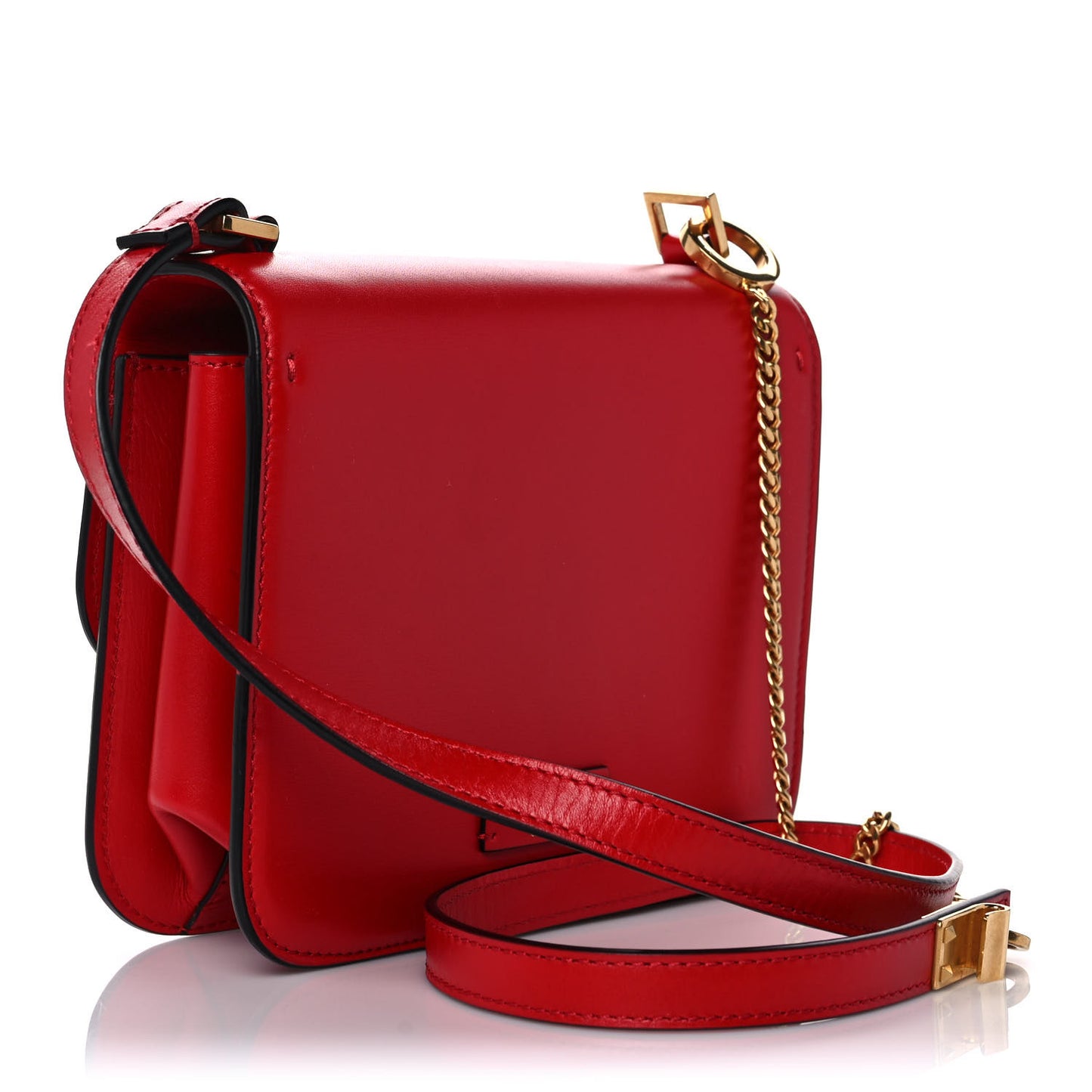 Smooth Calfskin Small VSling Shoulder Bag Red