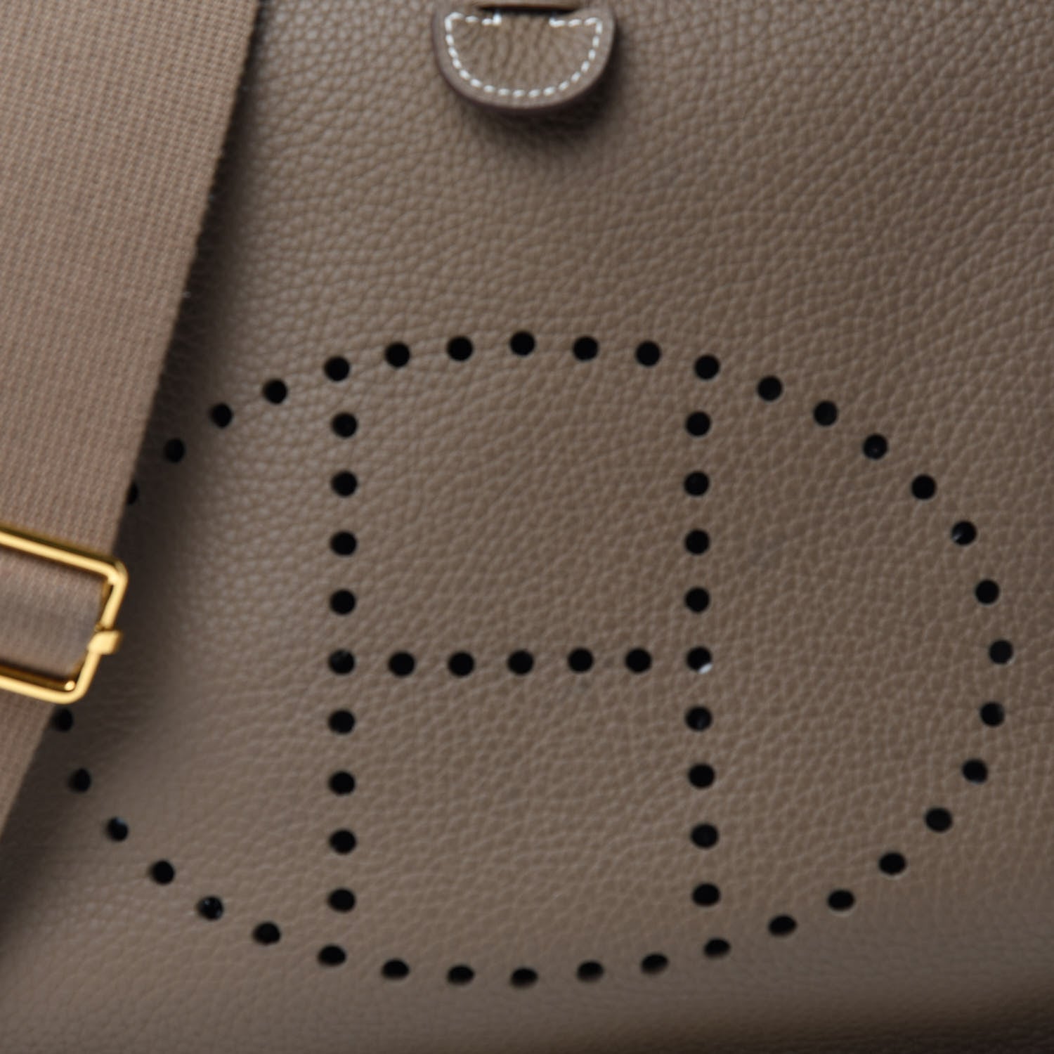 Hermes Taurillon Clemence Evelyne III PM Etoupe 11 of 12