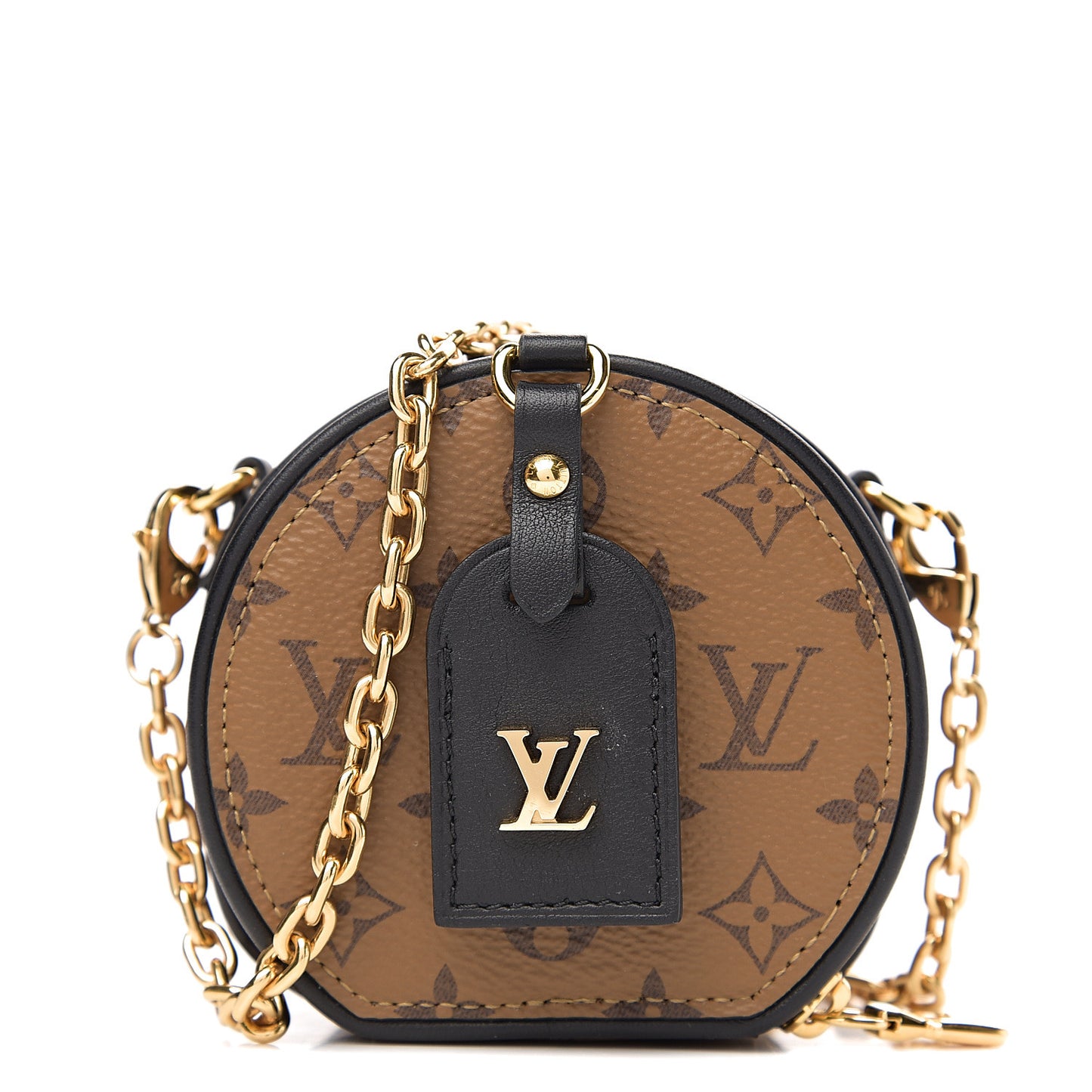 Reverse Monogram Boite Chapeau Necklace