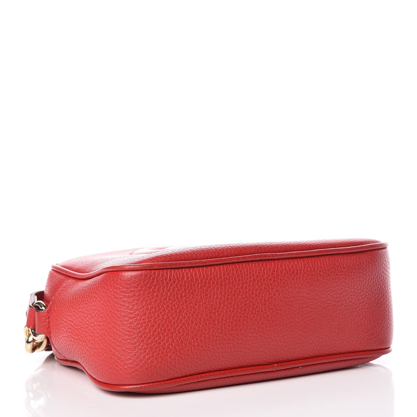 Pebbled Calfskin Small Soho Disco Bag Tabasco Red