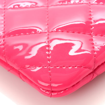 Chanel Patent Quilted Small Cosmetic Case Pink 8 of 9