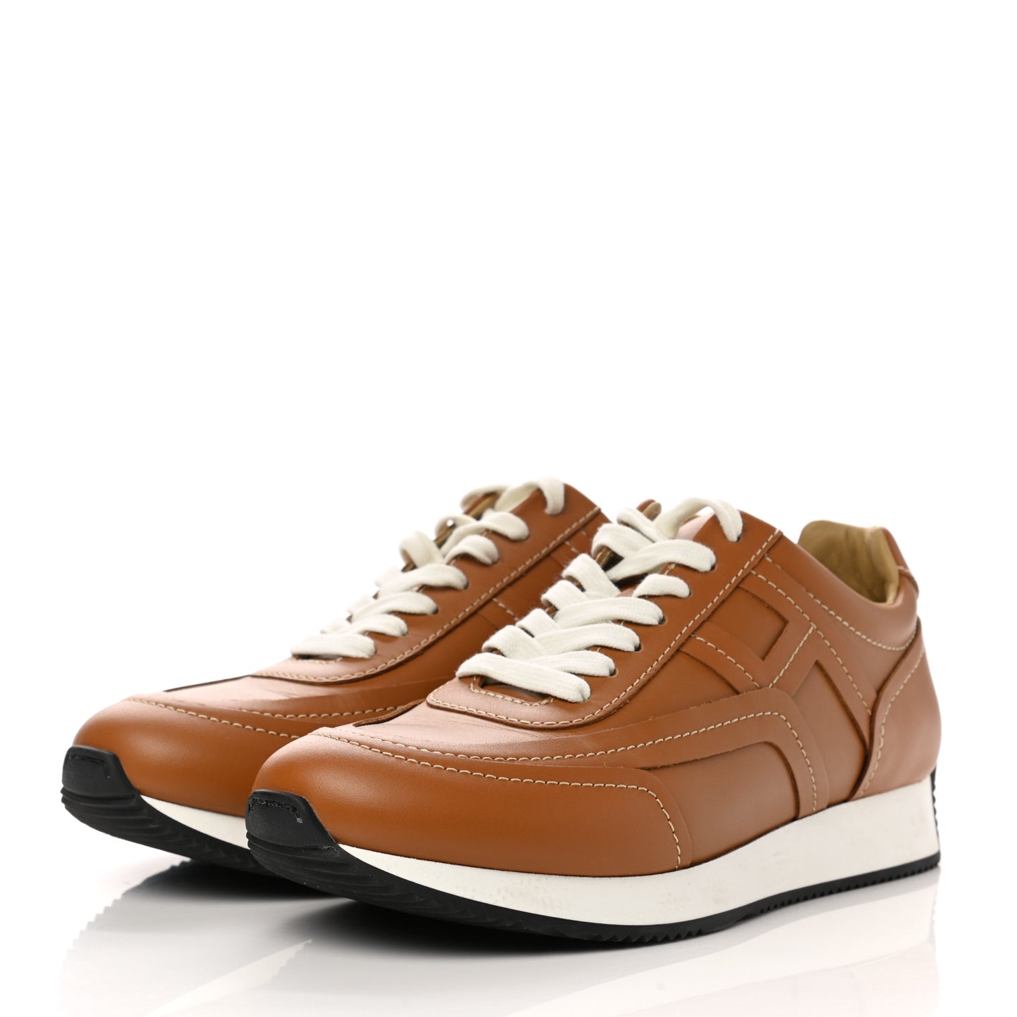 Calfskin Womens Chris Sneakers 37 Beige Dore