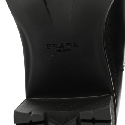 Prada Vitello Montana Lug Sole Chelsea 55mm Boots 37 Black 6 of 8