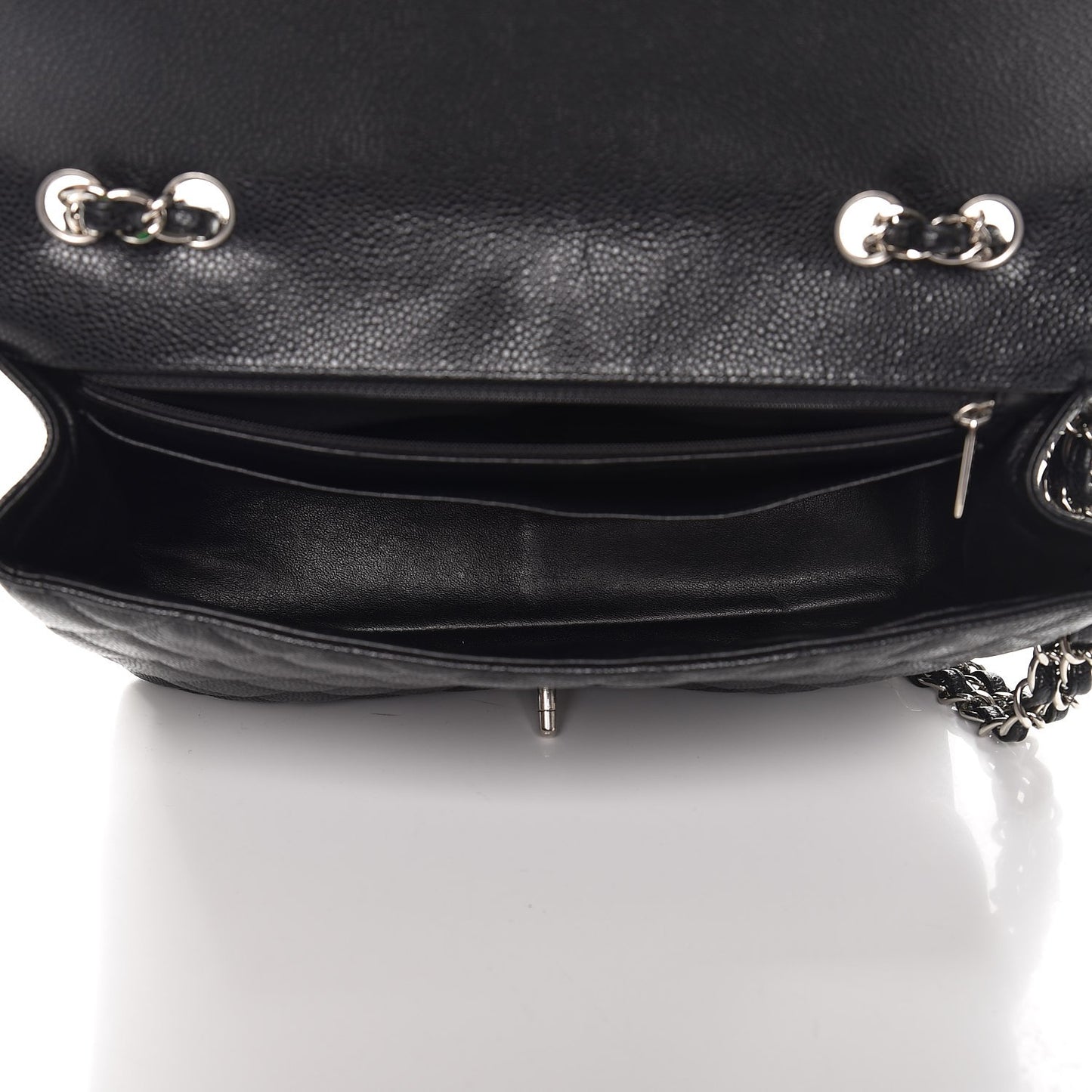 Caviar Quilted Jumbo Single Flap Black