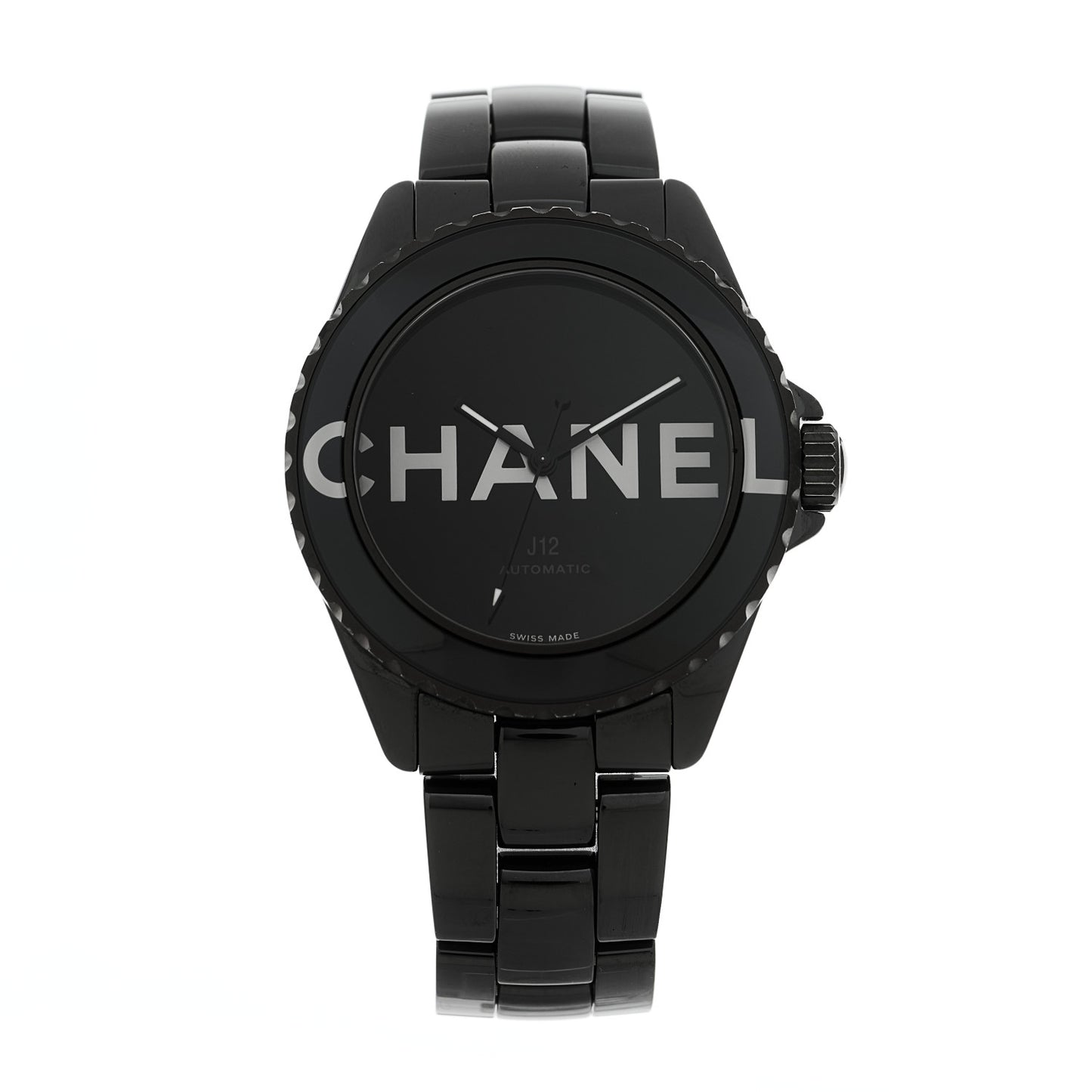 Stainless Steel Ceramic 38mm J12 Wanted de Chanel Automatic Watch Black
