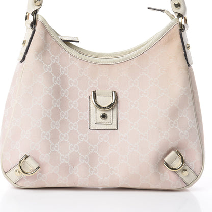 Gucci Monogram Medium Abbey D Ring Hobo Pink 6 of 8