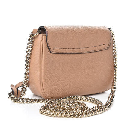 Gucci Pebbled Calfskin Small Soho Flap Crossbody Camelia 3 of 10