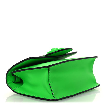Versace Calfskin Rubber Medusa Shoulder Bag Lime 4 of 11
