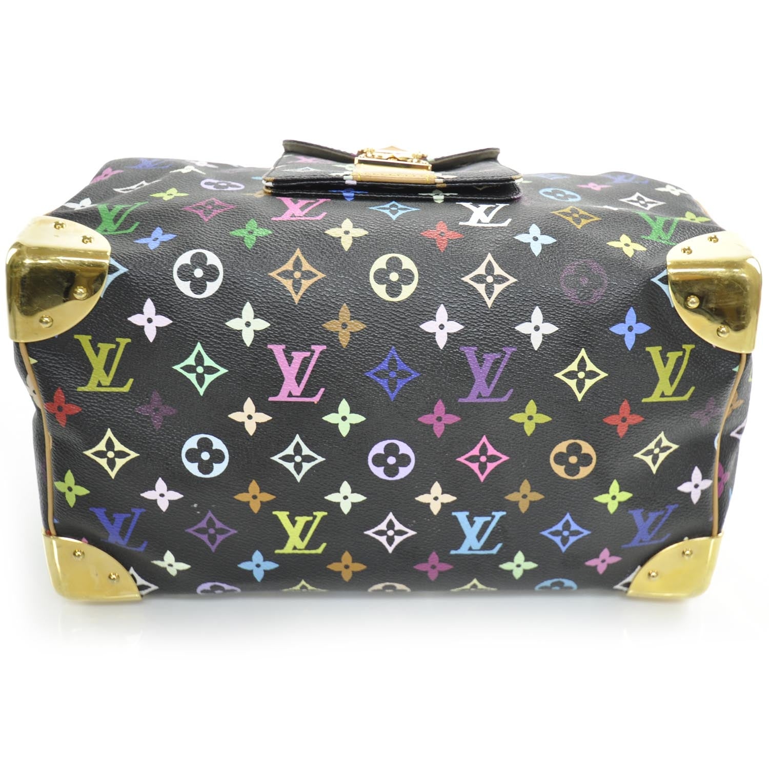 Louis Vuitton Monogram Multicolor Speedy 30 Black 4 of 9