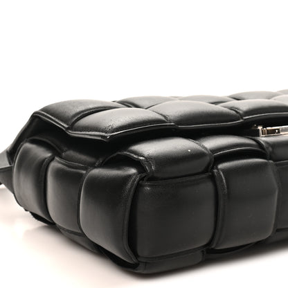 Bottega Veneta Paper Calfskin Maxi Intreccio Padded Cassette Crossbody Bag Black 8 of 10