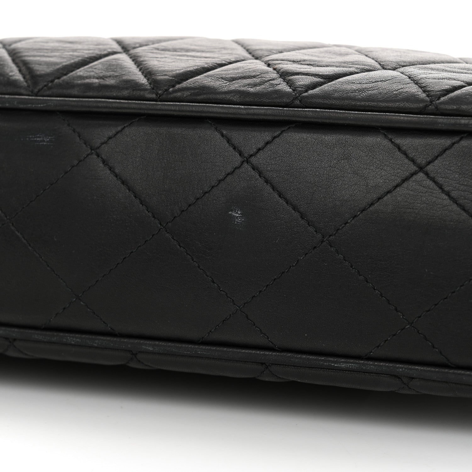 Chanel Lambskin Quilted Shoulder Bag Black 15 of 19