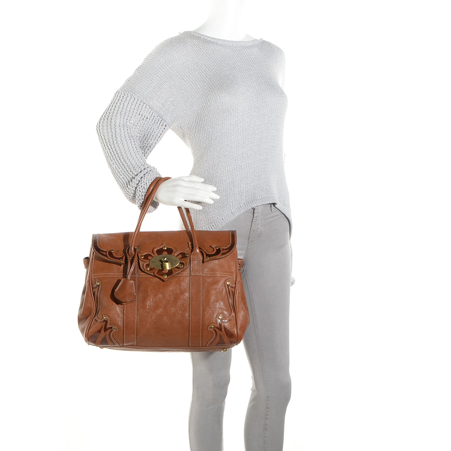 Mulberry Grained Calfskin Tooled Darwin Bayswater Oak 2 of 15