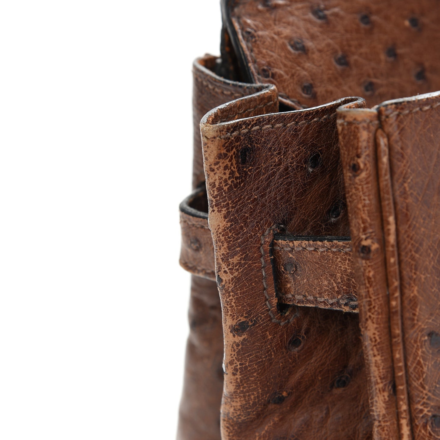 Ostrich Birkin 35 Noisette