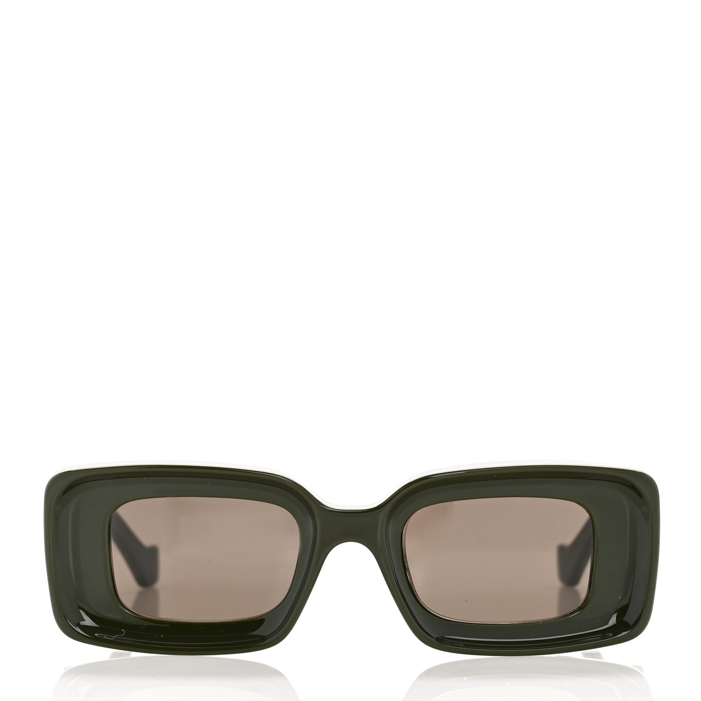 Acetate Rectangular Sunglasses LW40101I Dark Olive