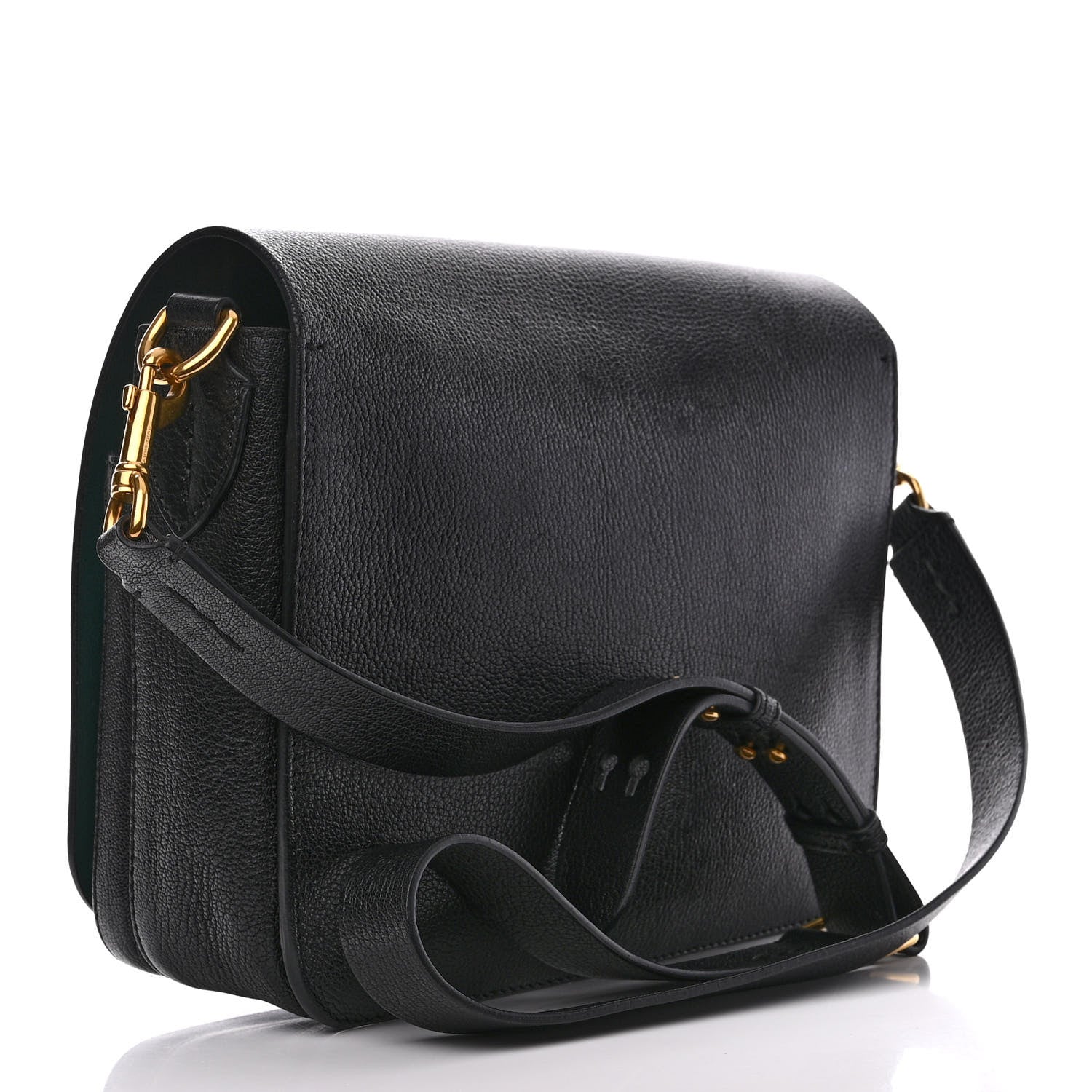 Burberry Calfskin Square Satchel Black 3 of 15
