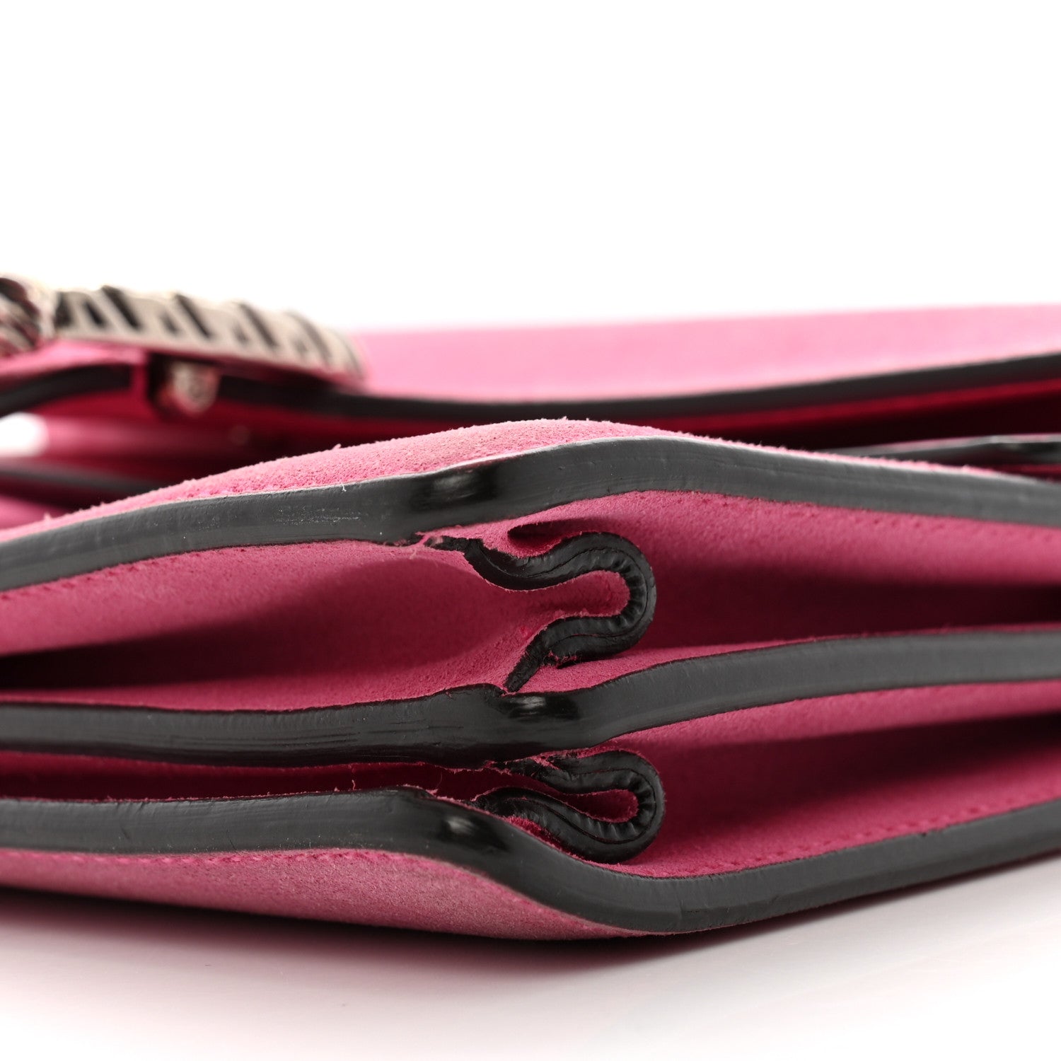 Gucci Suede Vitello Velvet Small Dionysus Shoulder Bag Pink Tropical Flower 11 of 17