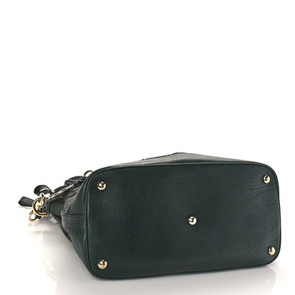 Gucci Snakeskin GG Charm Convertible Dome Satchel Green 4 of 10