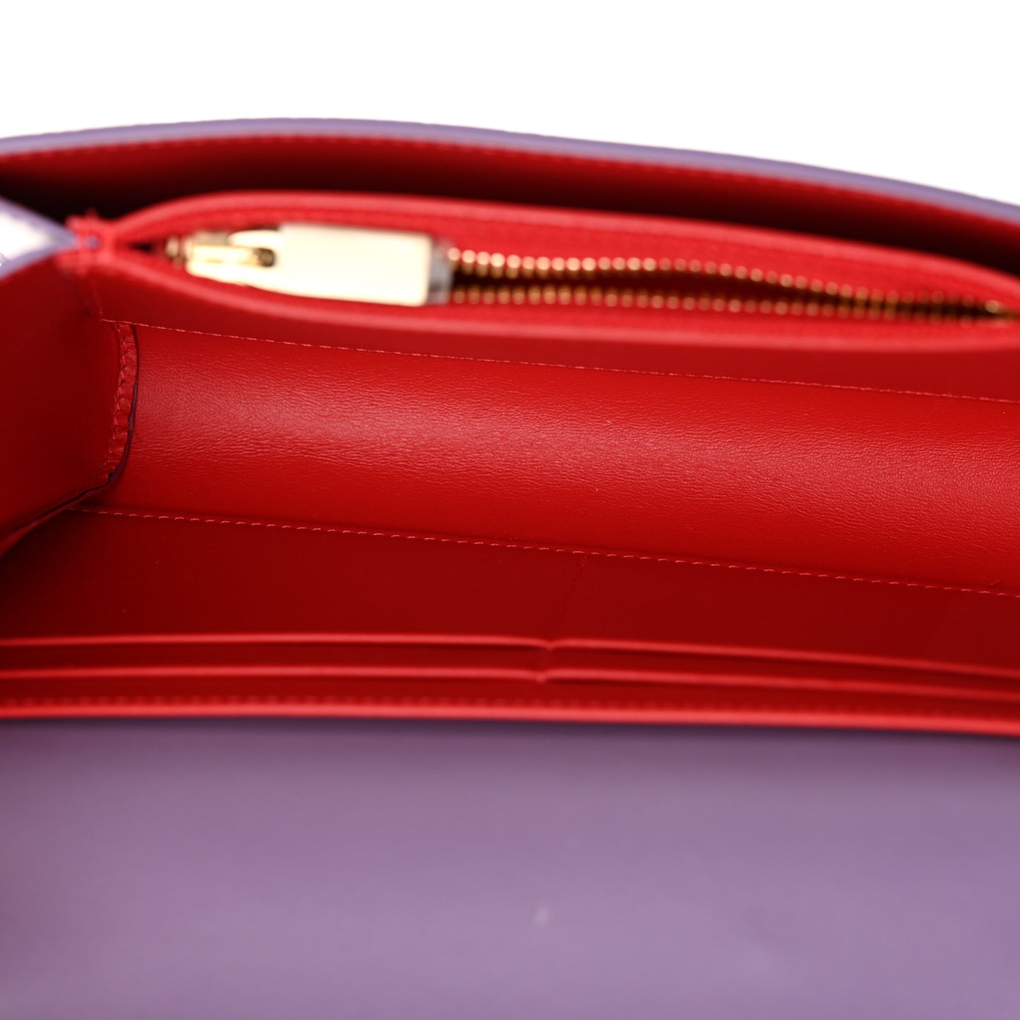 Calfskin Spikes Loubinthesky Paloma Clutch Parme