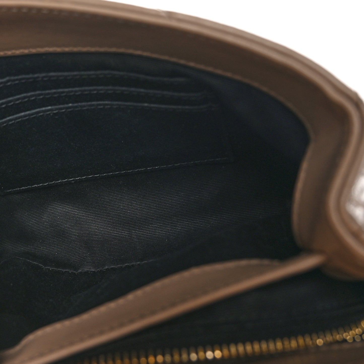 Calfskin Y Quilted Monogram Toy Loulou Crossbody Bag Dark Beige