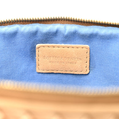 Bottega Veneta Satin Intrecciato Small Cosmetic Pouch Camel 6 of 8