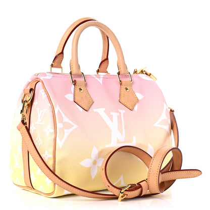 Louis Vuitton Monogram Giant By The Pool Speedy Bandouliere 25 Light Pink 3 of 15