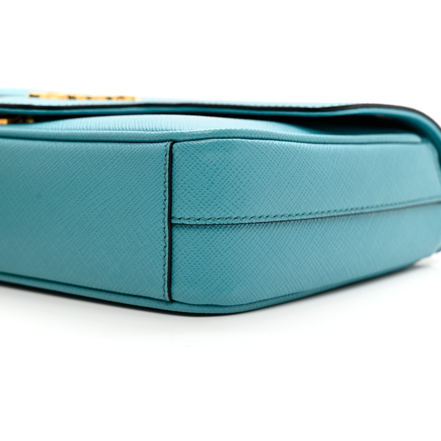 Prada Saffiano Flap Shoulder Bag Turchese 7 of 7