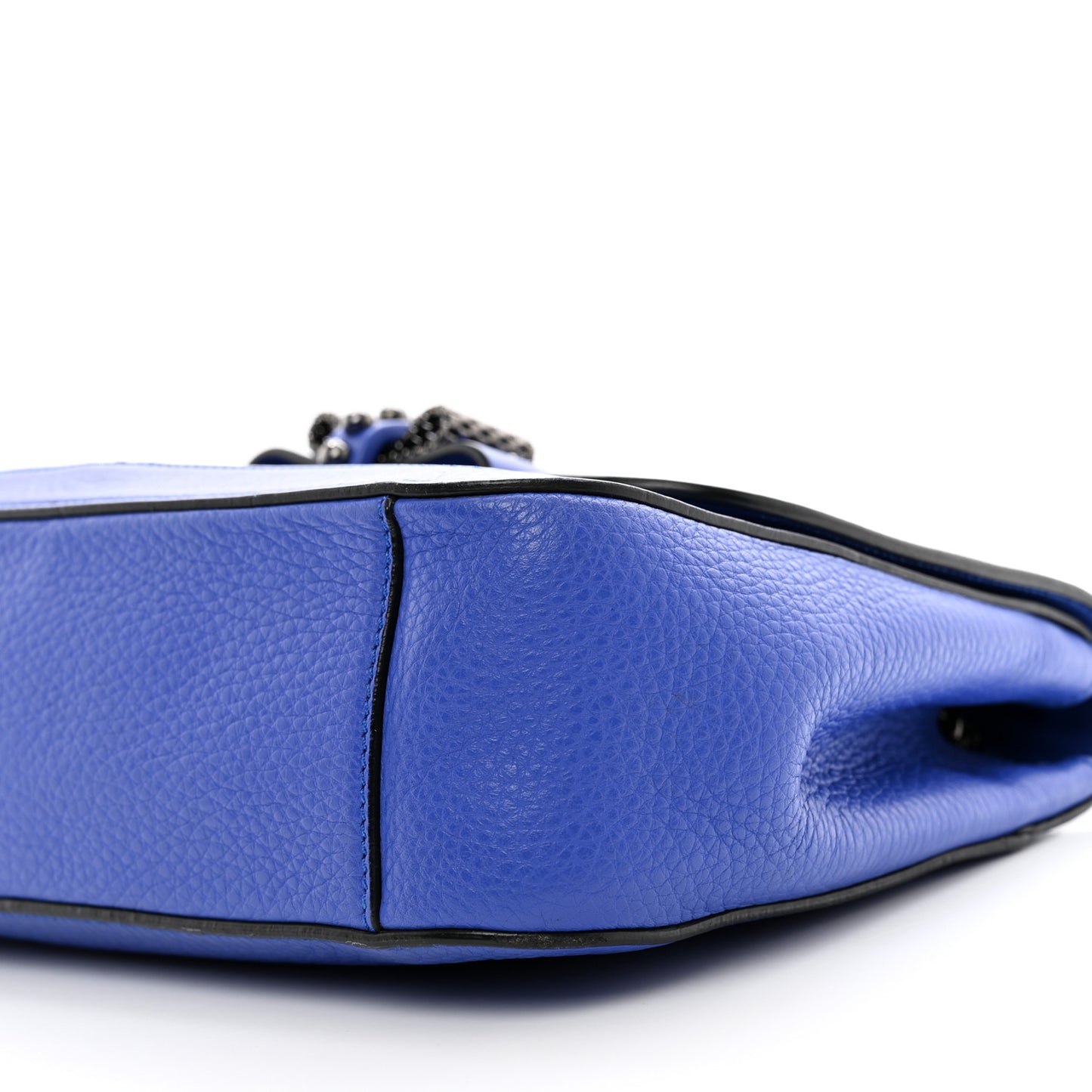 Calfskin Small Sweet Charity Shoulder Bag Blue