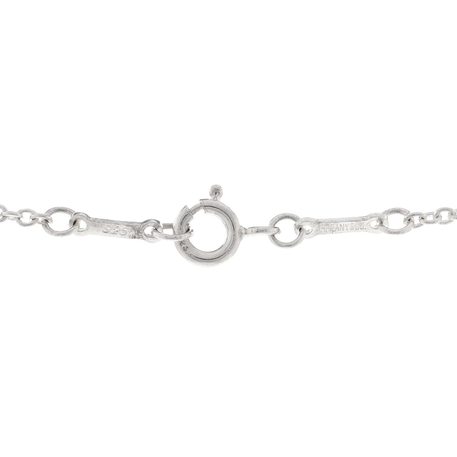 Tiffany Sterling Silver Elsa Peretti 3 Open Hearts Necklace 4 of 4